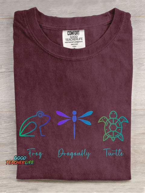 Dragonfly Casual Print T-shirt