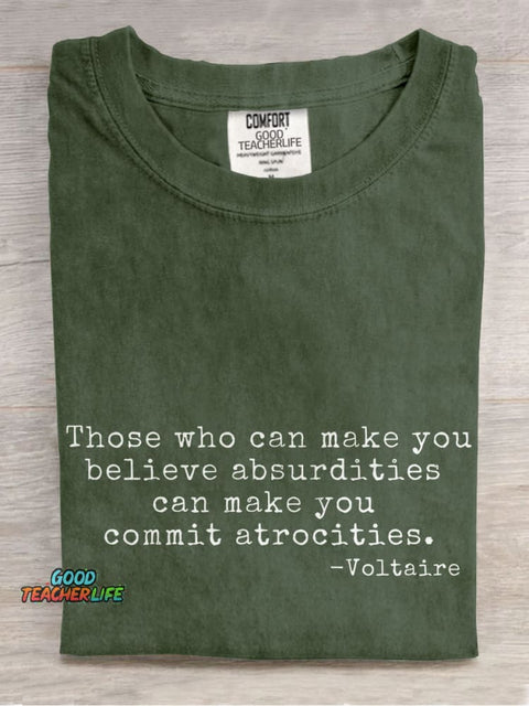 Political Protest Government Protest Casual Print T-shirt