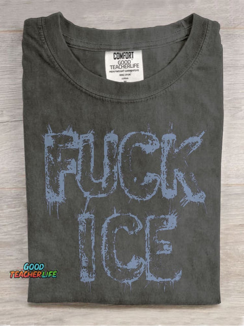 Resistance Leftist Casual Print T-shirt
