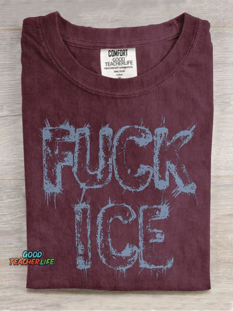 Resistance Leftist Casual Print T-shirt