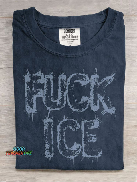Resistance Leftist Casual Print T-shirt