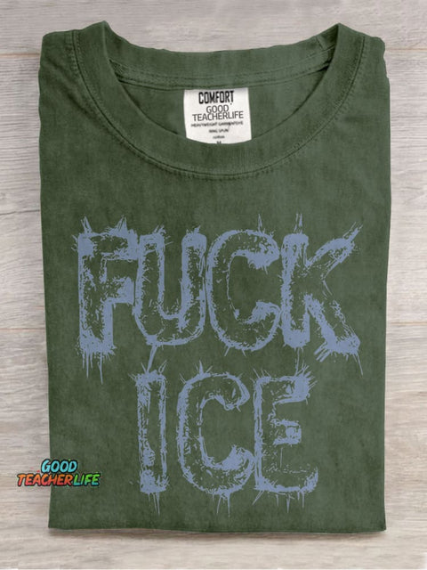 Resistance Leftist Casual Print T-shirt