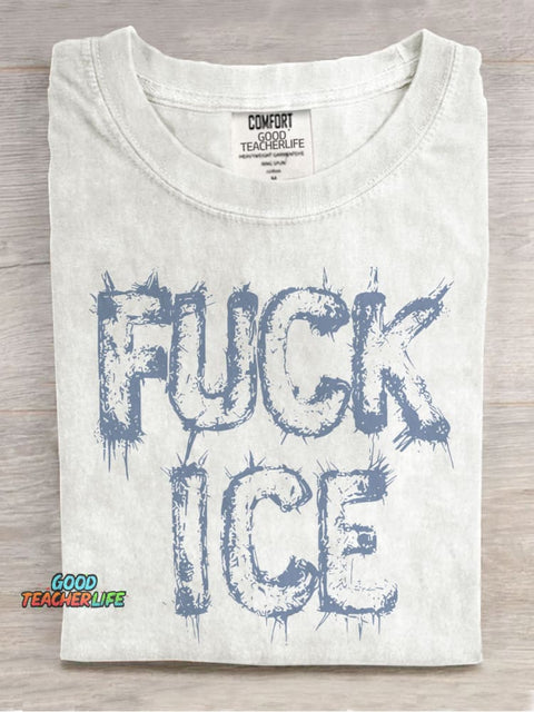 Resistance Leftist Casual Print T-shirt
