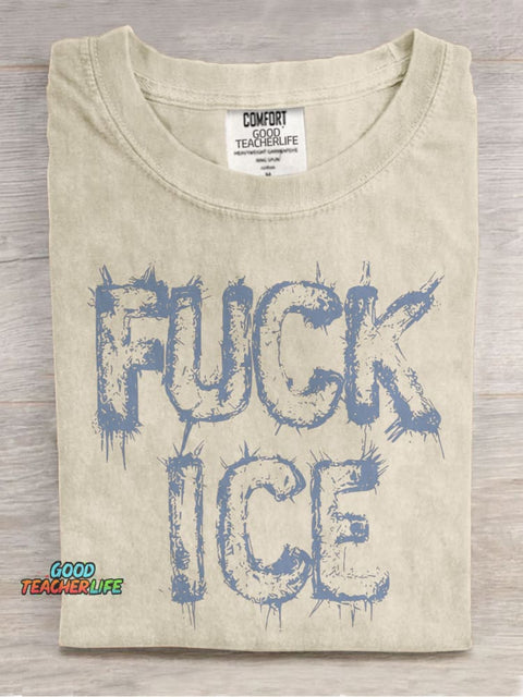 Resistance Leftist Casual Print T-shirt