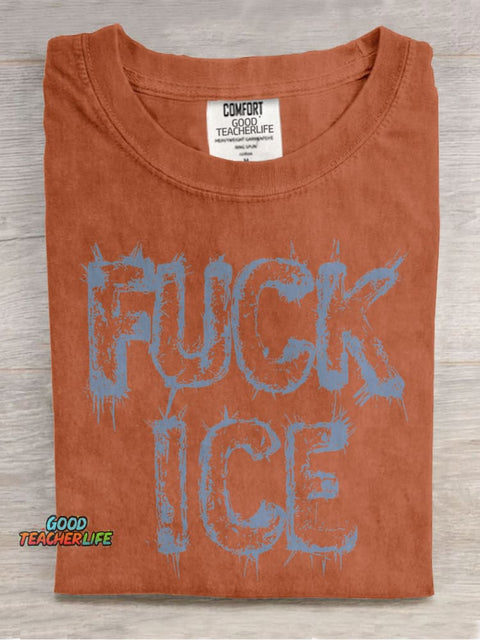 Resistance Leftist Casual Print T-shirt