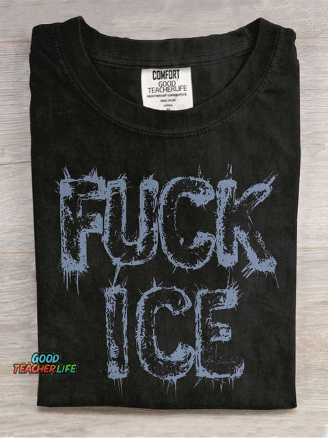 Resistance Leftist Casual Print T-shirt