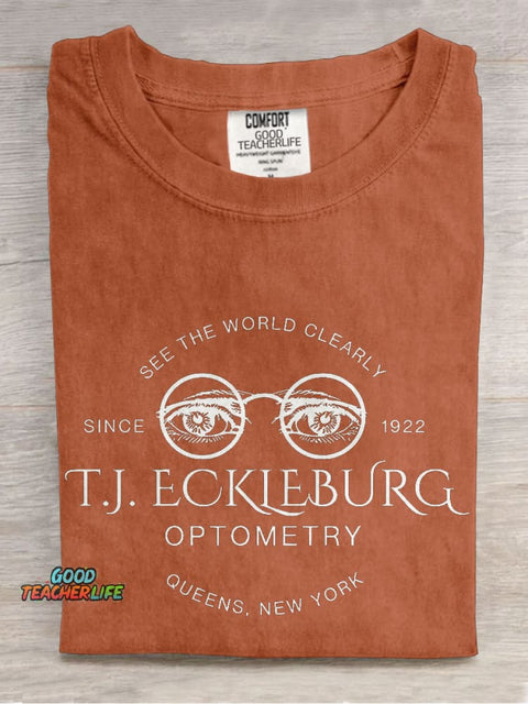 See The World Clearly Teacher Casual Print T-shirt