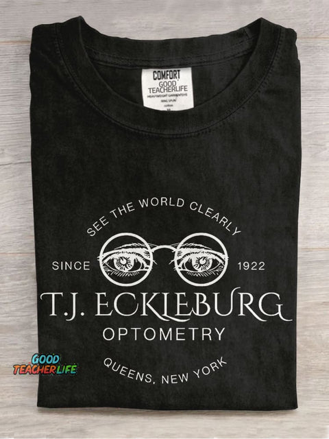 See The World Clearly Teacher Casual Print T-shirt