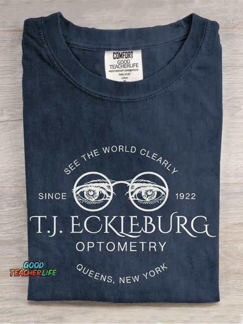 See The World Clearly Teacher Casual Print T-shirt