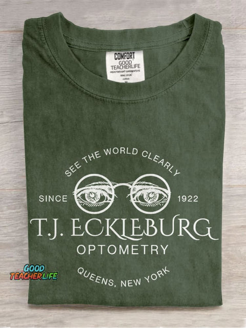 See The World Clearly Teacher Casual Print T-shirt