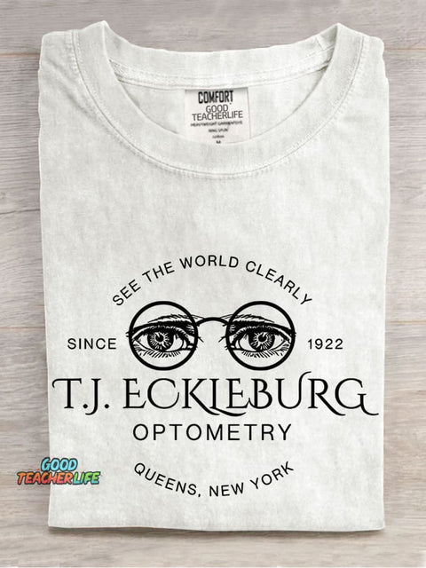 See The World Clearly Teacher Casual Print T-shirt