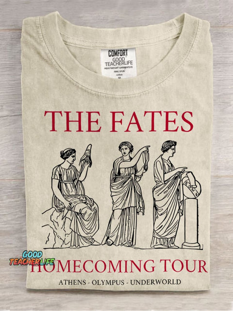 The Fates Homecoming Tour Teacher Casual Print T-shirt
