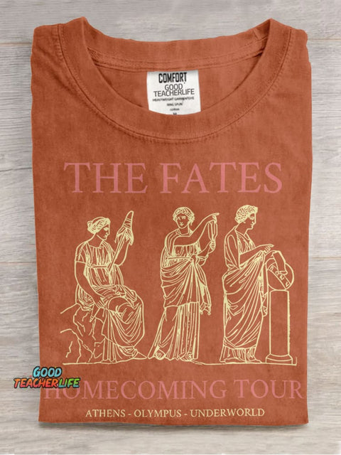The Fates Homecoming Tour Teacher Casual Print T-shirt