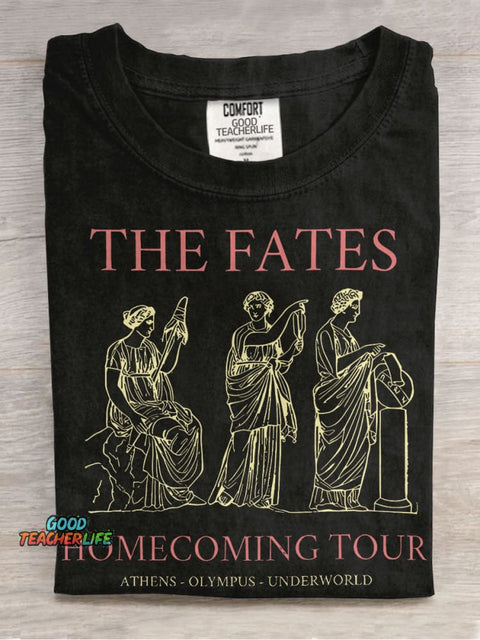 The Fates Homecoming Tour Teacher Casual Print T-shirt