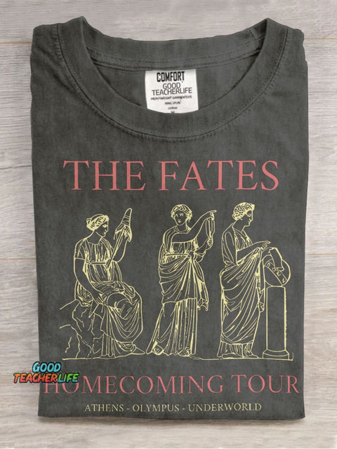 The Fates Homecoming Tour Teacher Casual Print T-shirt