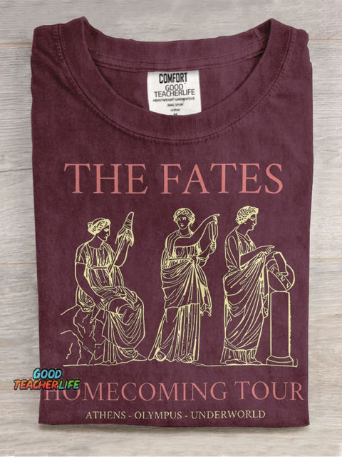 The Fates Homecoming Tour Teacher Casual Print T-shirt