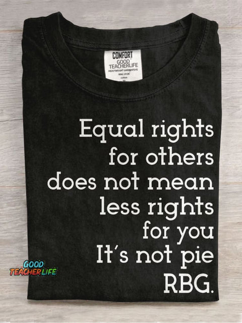 Equal Rights Casual Print T-shirt