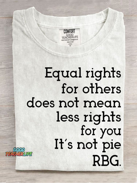Equal Rights Casual Print T-shirt