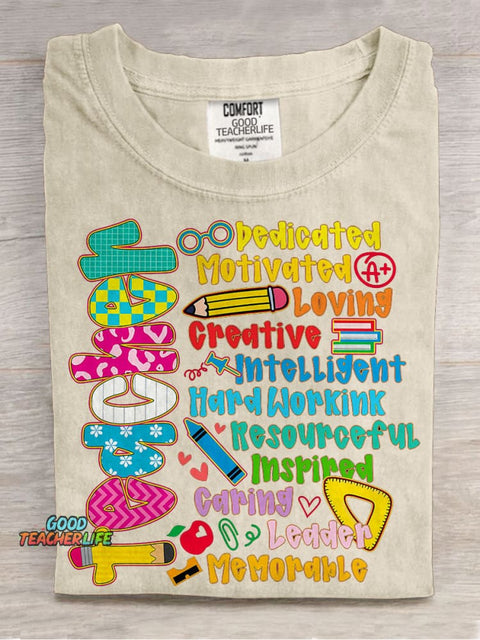 You Are Teacher Bible Verse Teacher Casual Print T-shirt