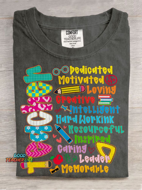 You Are Teacher Bible Verse Teacher Casual Print T-shirt