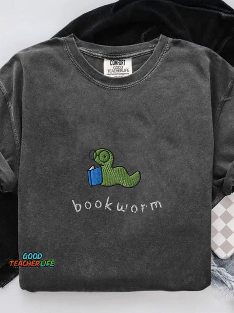 Bookworm Cute Bookish Casual Print T-shirt