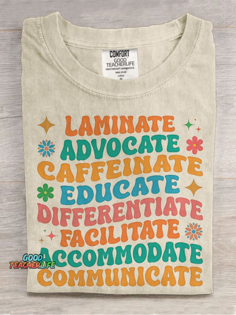 Special Education Teacher Casual Print T-shirt