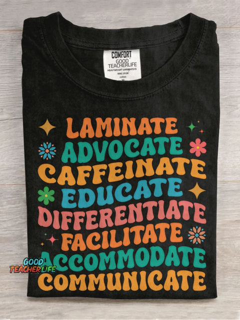 Special Education Teacher Casual Print T-shirt