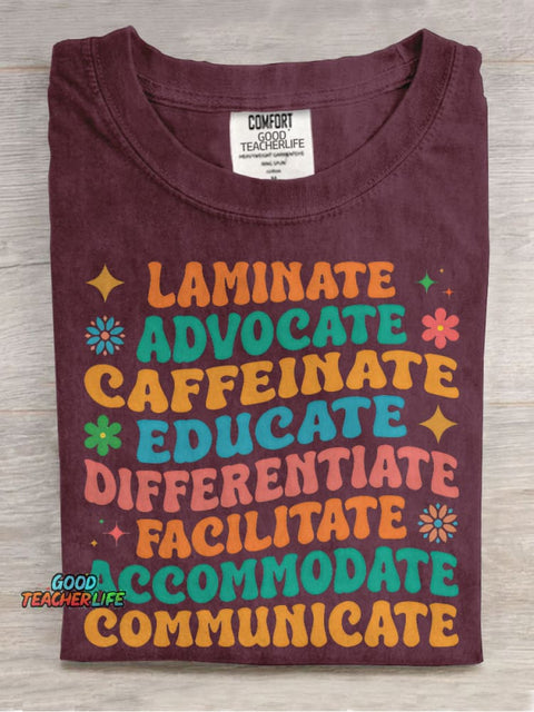 Special Education Teacher Casual Print T-shirt