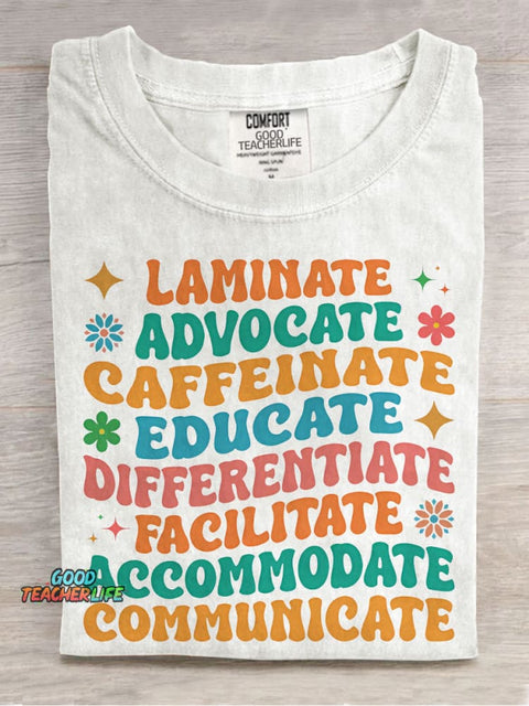 Special Education Teacher Casual Print T-shirt
