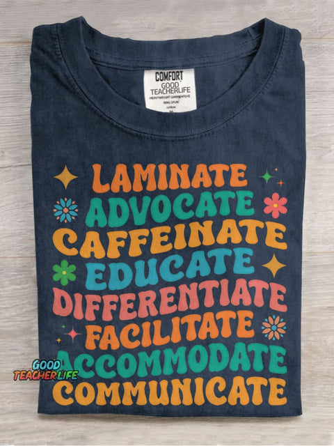 Special Education Teacher Casual Print T-shirt