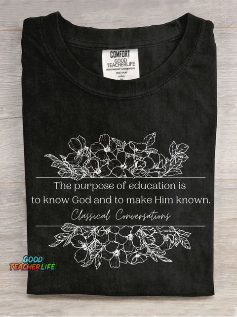 Classical Conversations Homeschool Mom Cute Homeschool Casual Print T-shirt