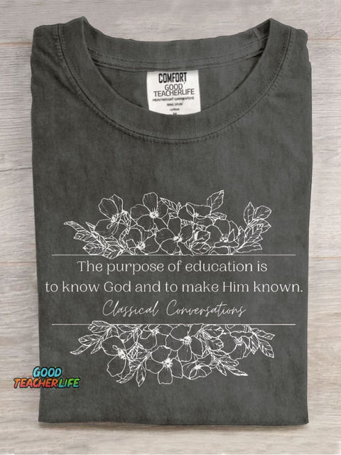 Classical Conversations Homeschool Mom Cute Homeschool Casual Print T-shirt