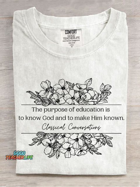 Classical Conversations Homeschool Mom Cute Homeschool Casual Print T-shirt