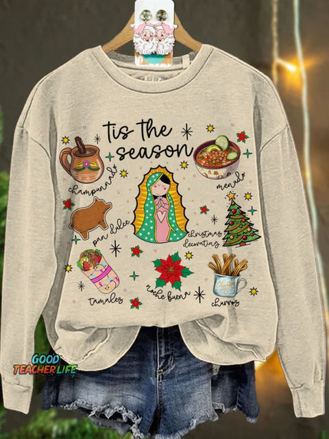 Mexican Christmas Tis The Season Casual  Sweatshirt