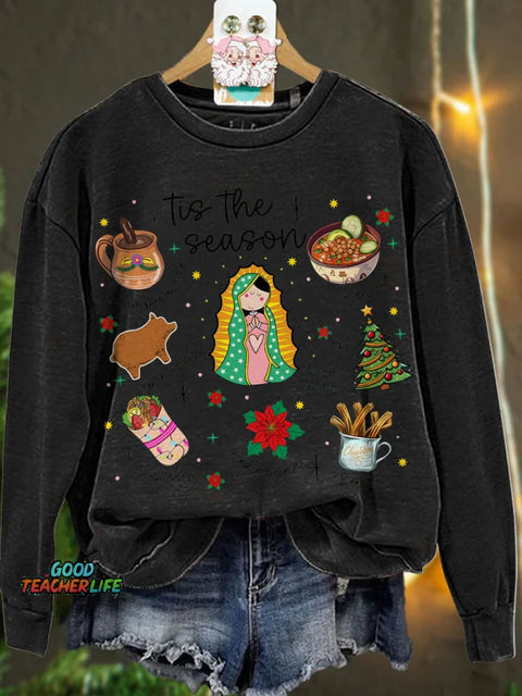 Mexican Christmas Tis The Season Casual  Sweatshirt