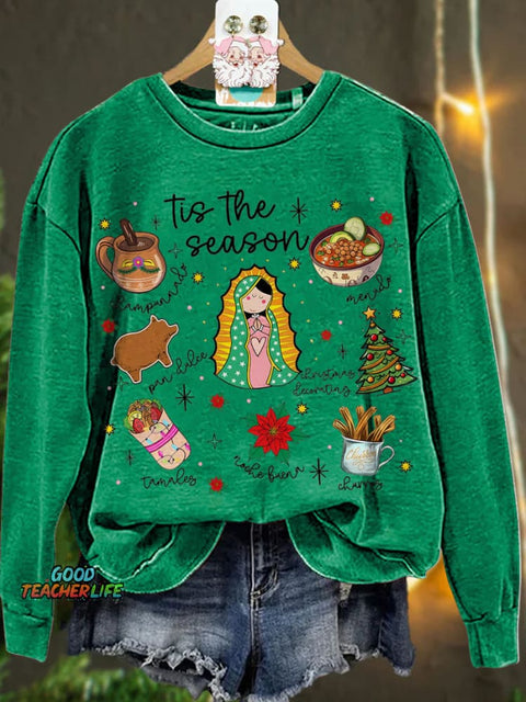 Mexican Christmas Tis The Season Casual  Sweatshirt