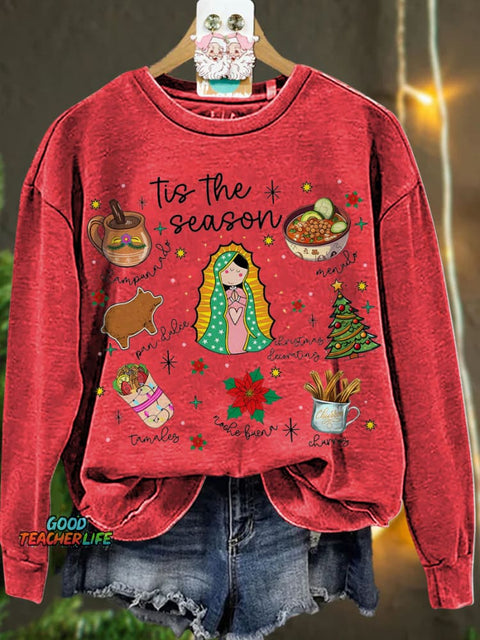 Mexican Christmas Tis The Season Casual  Sweatshirt