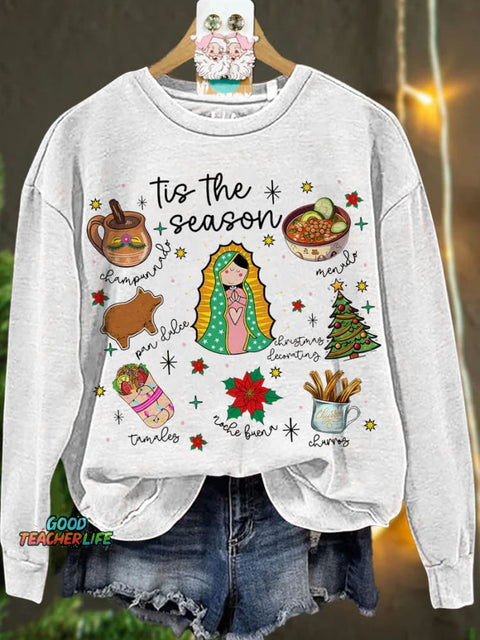 Mexican Christmas Tis The Season Casual  Sweatshirt