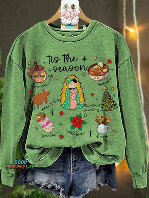 Mexican Christmas Tis The Season Casual  Sweatshirt