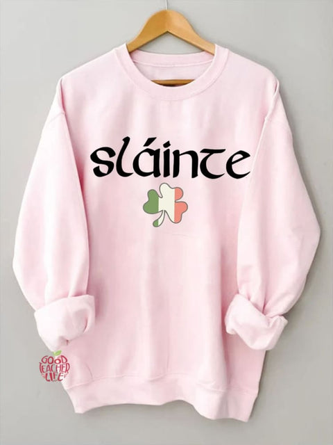 Women's St. Patrick's Day Slaince Print Sweatshirt