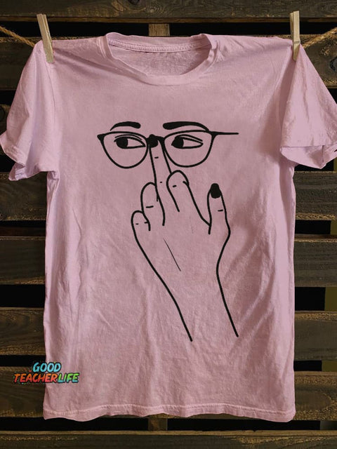 Pupiloves Glasses Finger Classic T-shirt