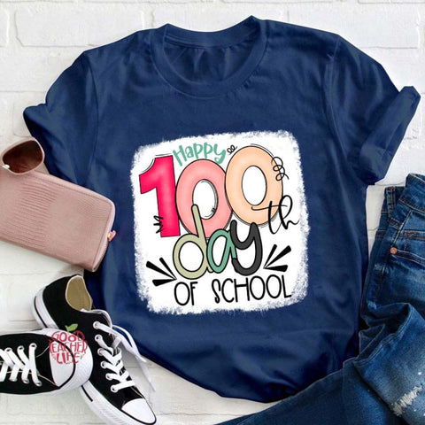 Happy 100th Days Of School Teacher T-Shirt