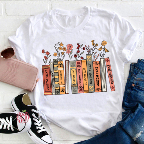 Personalized Favorite Books Teacher T-Shirt