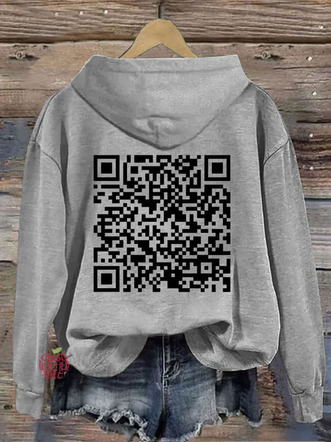 F**k Off QR Code Hoodie