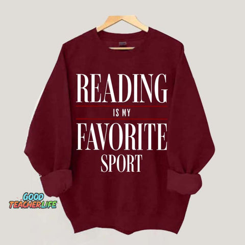 Reading Is my Favorite Sport Sweatshirt