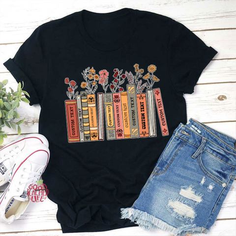 Personalized Favorite Books Teacher T-Shirt