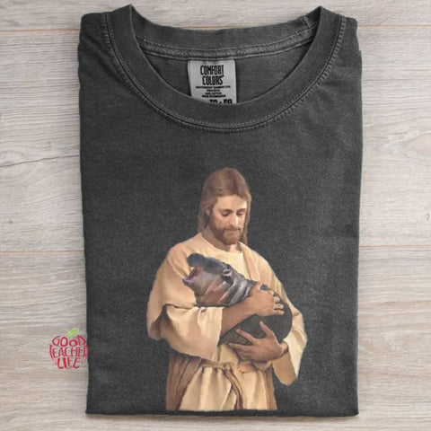 Jesus Moo Deng T-Shirt