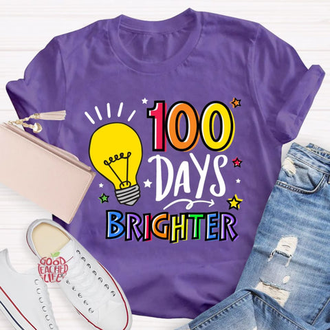 100 Days Brighter Teacher T-Shirt