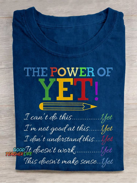 The Power of Yet Casual Print T-shirt