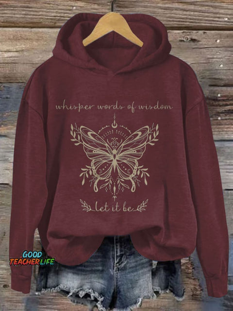 Women's Let It Be Print Casual Sweatshirt